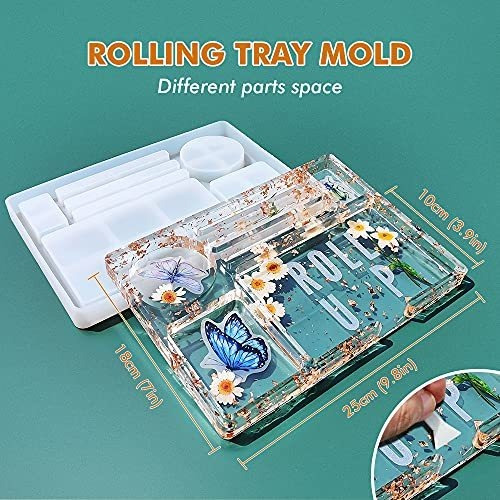 Moldes De Silicona Para Resina - Rolling Tray, Picador, Hold