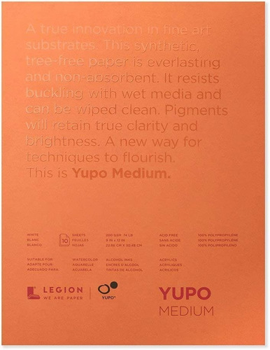 Legion We Are Paper Block Medio 200 Gsm 9x12 In 10 Hojas