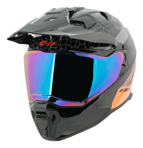 Casco Joe Rocket Cerrado Rkt 400 Ballistic + Visera Y Mica