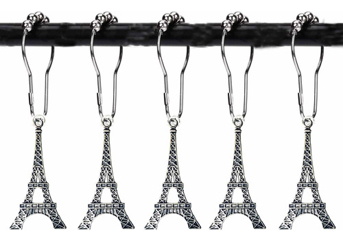 Yyc 12pcs Creative Diy Eiffel Tower Shower Curtain Rings Ru.