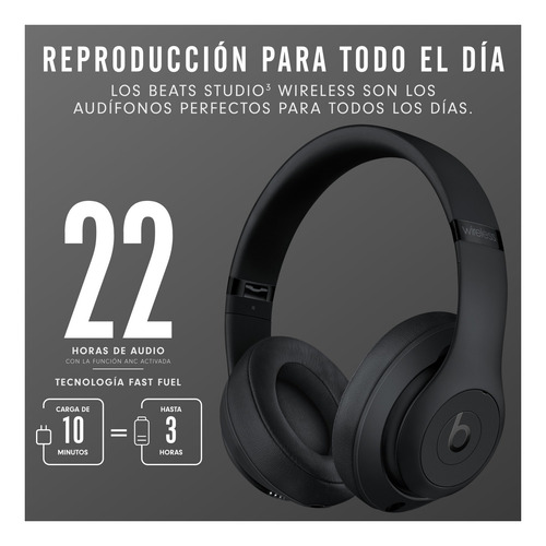 Imagen 3 de 6 de Auriculares Beats Studio³ Wireless - Matte black