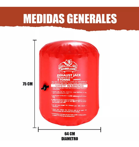 Gato Neumatico De Aire Tipo Bolsa De 4 Toneladas Teix