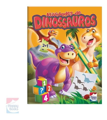 Alaranjado | Vol 1 Atividades De Dinos Happy Books