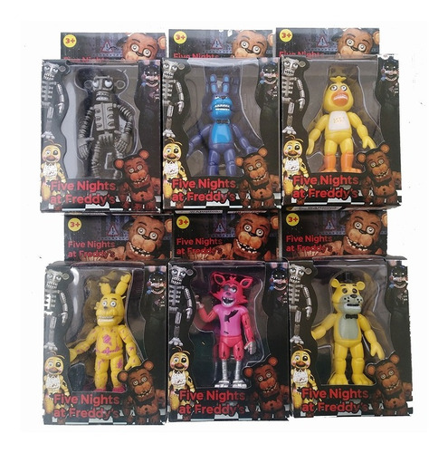 Five Night At Freddy Animatronics 6 X Caja Modelos 2019