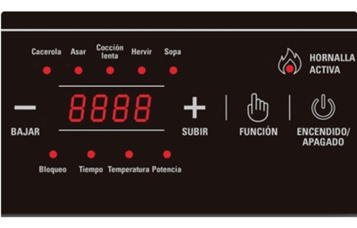 Imagen 3 de 10 de Anafe Vitroceramico Electrico Digital Touch Ultracomb An2211
