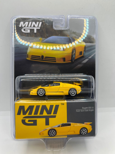 Mini Gt Bugatti E110 Súper Sport Giallo Bugatti Amarillo (Usado)