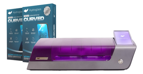 Maquina Hidrogel Hydroglass + 2 Caja De Laminas Curved