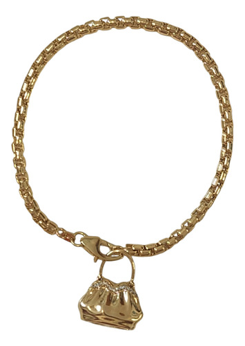Pulseira Com Berloque Ouro 18k Amarelo.rosangela Lima Joias