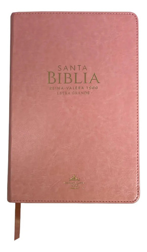 Biblia Rv1960 Para Mujer Letra 12 Pts Imit. Piel Rosa Índice