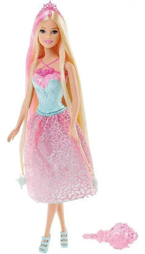 Boneca Barbie Dreamtopia Princesa Cabelos Longos Loira Dkb56