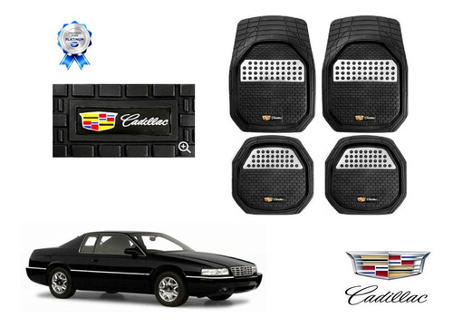 Tapetes 4pz Charola 3d Logo Cadillac Eldorado 1992 A 2002