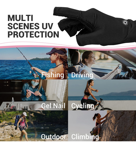Guantes De Protección Uv Airsee Para Manicura Con Lámpara De