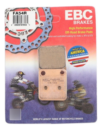 Pastillas Delantera Sinterizada Para Yamaha Yfm350 Grizzly