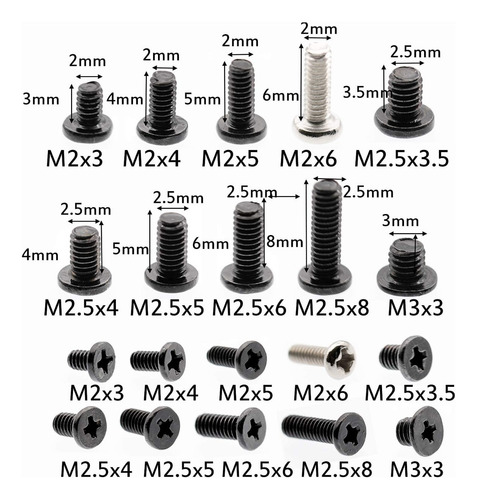 Tornillos Para Notebook - M2.50 (kit De 50 Unidades) Genérica