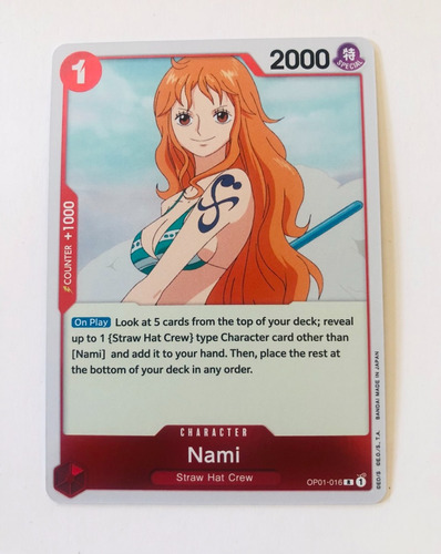 Nami Op01-016. Rare. One Piece.