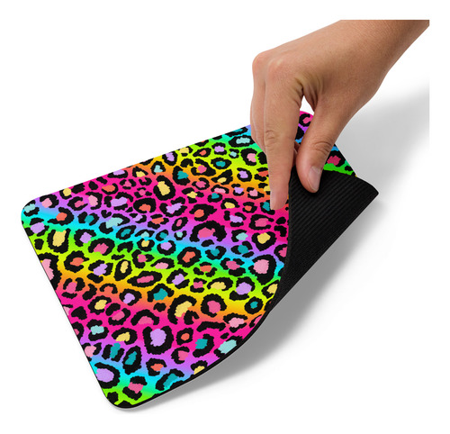 Mouse Pad Svart Diseño Con Colores Arcoiris
