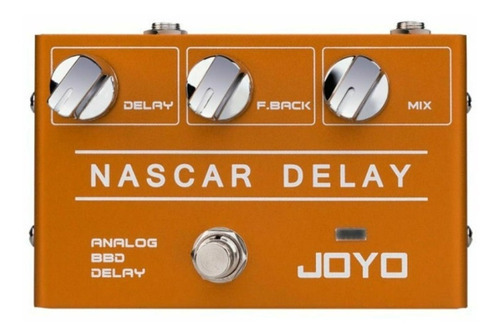 Pedal De Guitarra Joyo Nascar Delay Cor Laranja