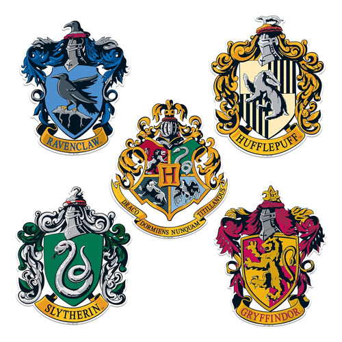 Harry Potter Insignias De Casas Paquete De Pegatinas Pe...