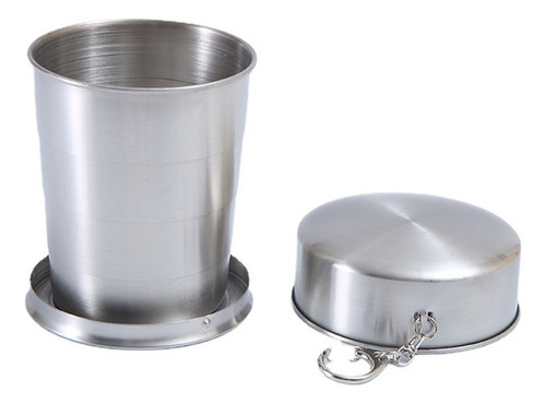 Vaso De Chupito Plegable Telescópico De Viaje De Acero Em