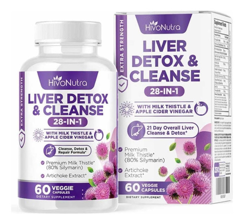 Liver Detox Cleanse 28 En 1 Limpieza Avanzada Hígado Usa