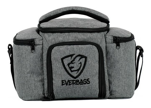 Bolsa Térmica Fitness Marmita Lacheira Academia Top Cinza