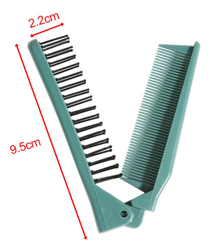 Peine De Pelo Plegable Giratorio De Doble Cabeza Mini Peine