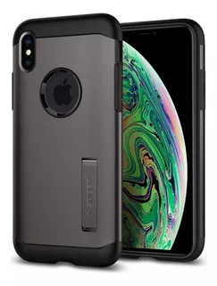 Funda Spigen Slim Armor Para iPhone XS Max Gris