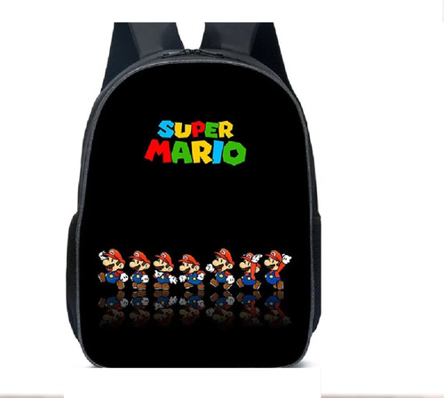 Maleta Super Mario Bros Con Lonchera Y Cartuchera Incluída