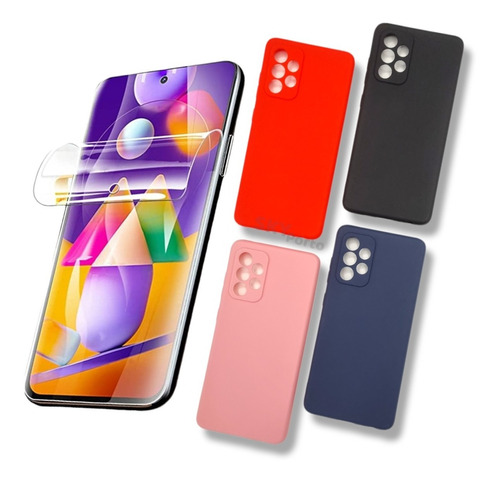 Funda De Silicona Slim + Film Hidrogel Para Samsung A52 