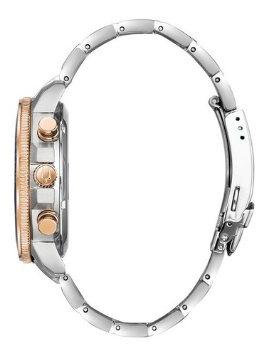 Imagen 4 de 6 de Reloj Bulova Hombre 98b301 Acero Marine Star Crono 200m