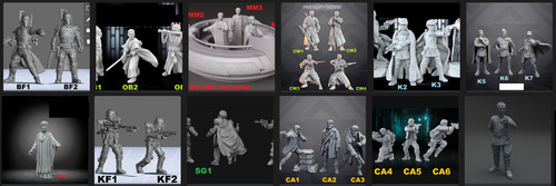 Star Wars Rebellion Império E Rebeldes 33 Miniatura Resin 3d
