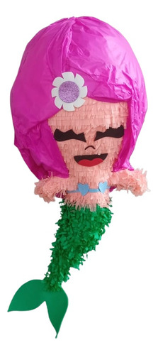 Piñata Sirenita 65cm Varios Colores