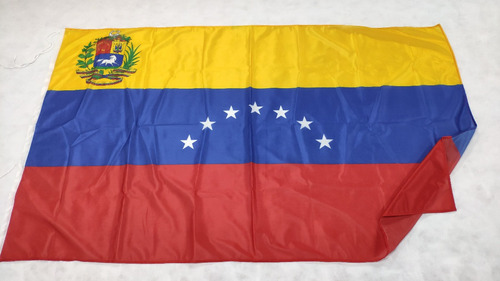 Bandera Venezuela 7 Estrellas Escudo Original 90 X 150cm