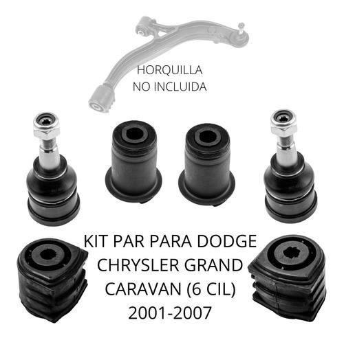 Kit Bujes Y Par Rotulas Chrysler Grand Caravan (6 Cil) 01-07