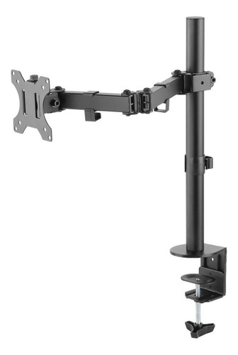 Soporte Brazo Monitor Para Pantalla Doble Articulacion Color Negro