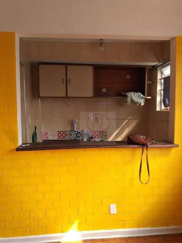 Kitnet Com 1 Dormitório, 1 Wc, 30 M Da Praia. À Venda, 27 M² Por R$ 145.000 - Centro - São Vicente/sp - Kn0283