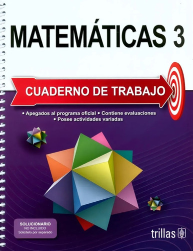 Matemáticas 3 Cuaderno De Trabajo Trillas