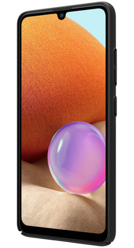 Imagen 4 de 6 de Case Delgado Mate Para Galaxy A32 De Policarbonato Negro