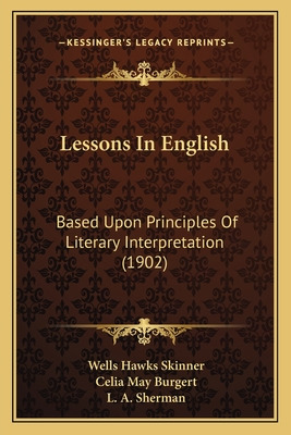 Libro Lessons In English: Based Upon Principles Of Litera...