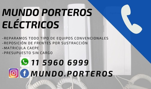  Servicio Técnico Porteros Eléctricos Reparación Instalación