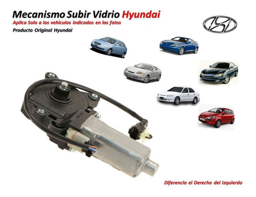 Motor Subir Vidrio Hyundai Accent Getz Tiburon Original