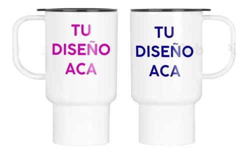 Mockup Photoshop Jarro Vasos Térmicos P/ Sublimación Diseños