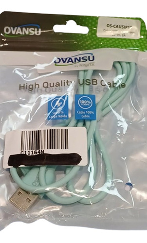 Cable Para iPhone- Usb Compatible Ovansu 1 Mt Color