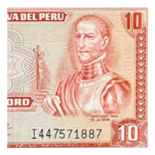 Perú - 10 Soles De Oro - Año 1976 - P #112 - Inca De La Vega