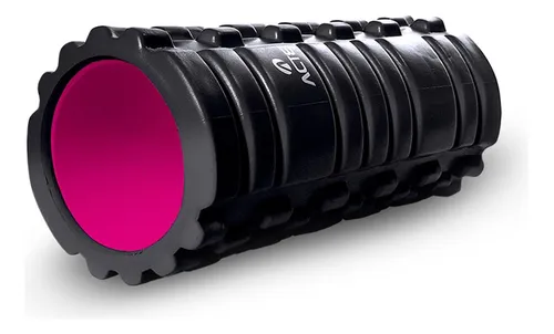 Rolo De Massagem Miofascial Rigido 33cm Rosa Acte Sports