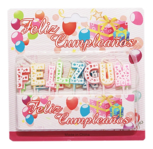 Velas De Letras Para Pastel Feliz Cumpleaños