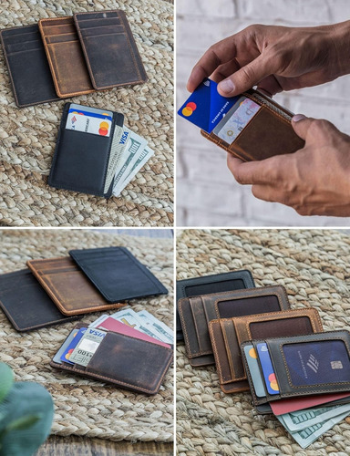 Estuche Para Pasaporte Tegoprints Marron De Cuero