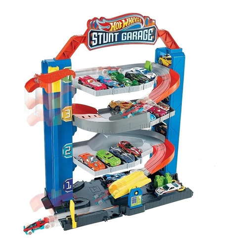 Hot Wheels Garage Stunt Mattel Gnl70 Garaje Extremo