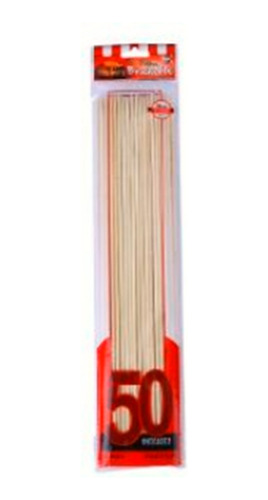 Palito Brochette 30 Cm X 50 Unidades Bolsa Roja 5 Paquetes