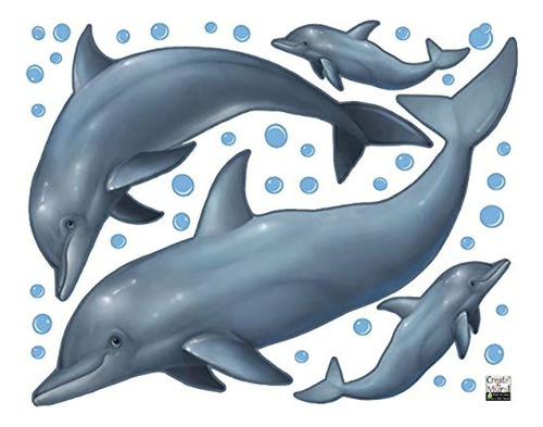 Crear Calcomanías De Pared De Delfines De Amural